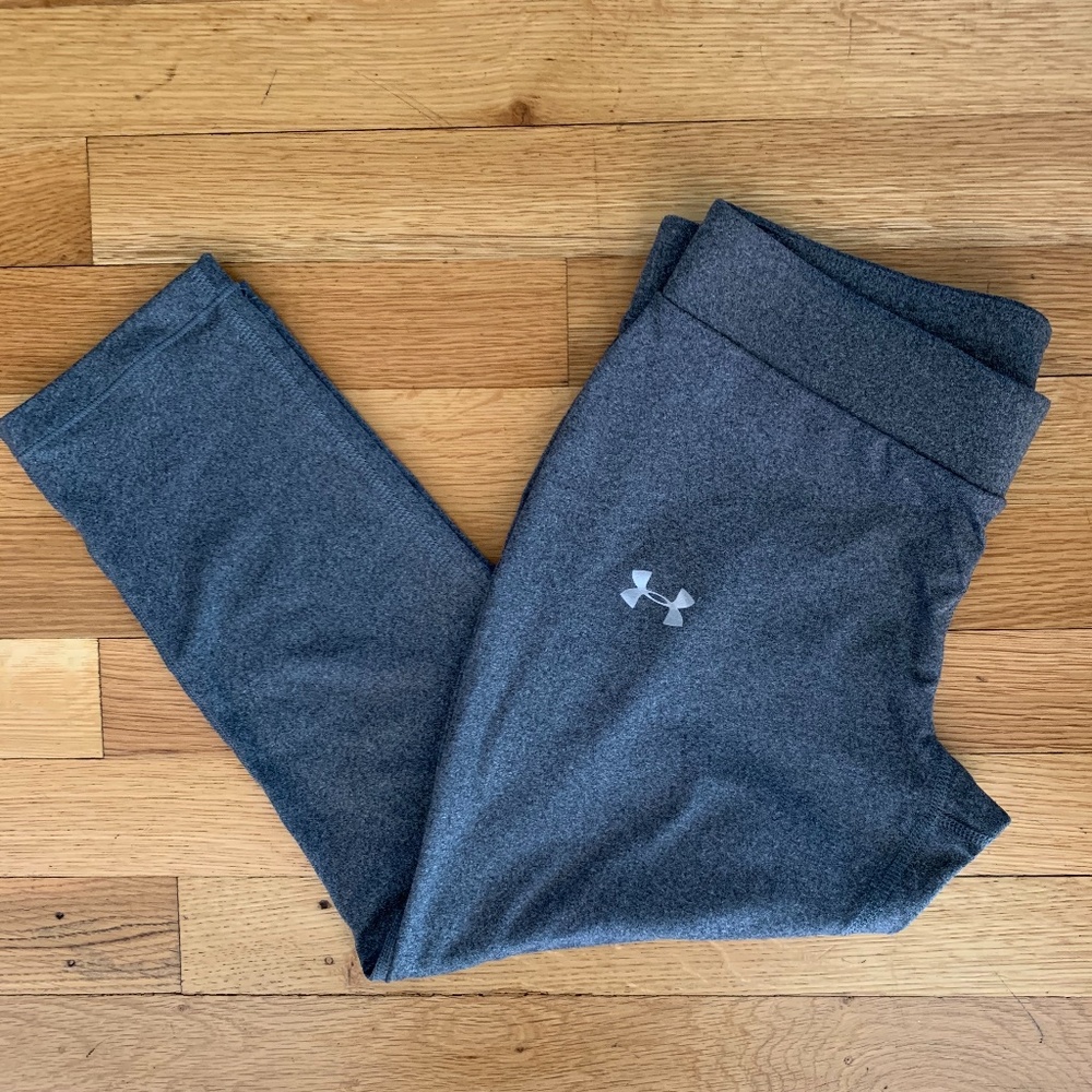 Under Armour HeatGear Grey Capri Leggings Small